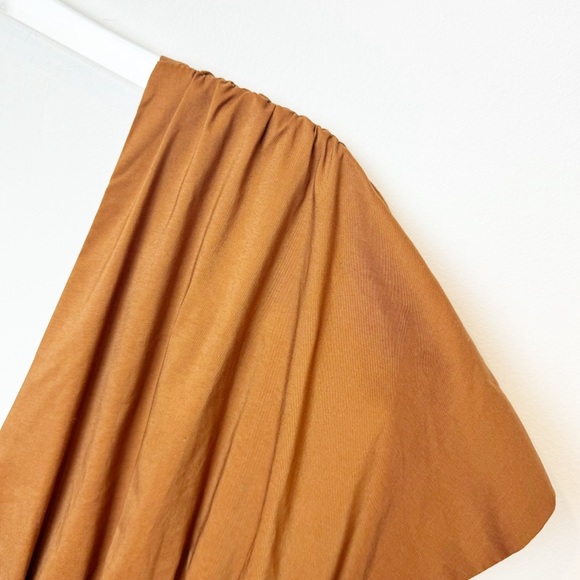 Fashion | Count Your Blessings Smocked Maxi Dress in Brown Camel - Picture 7 of 12